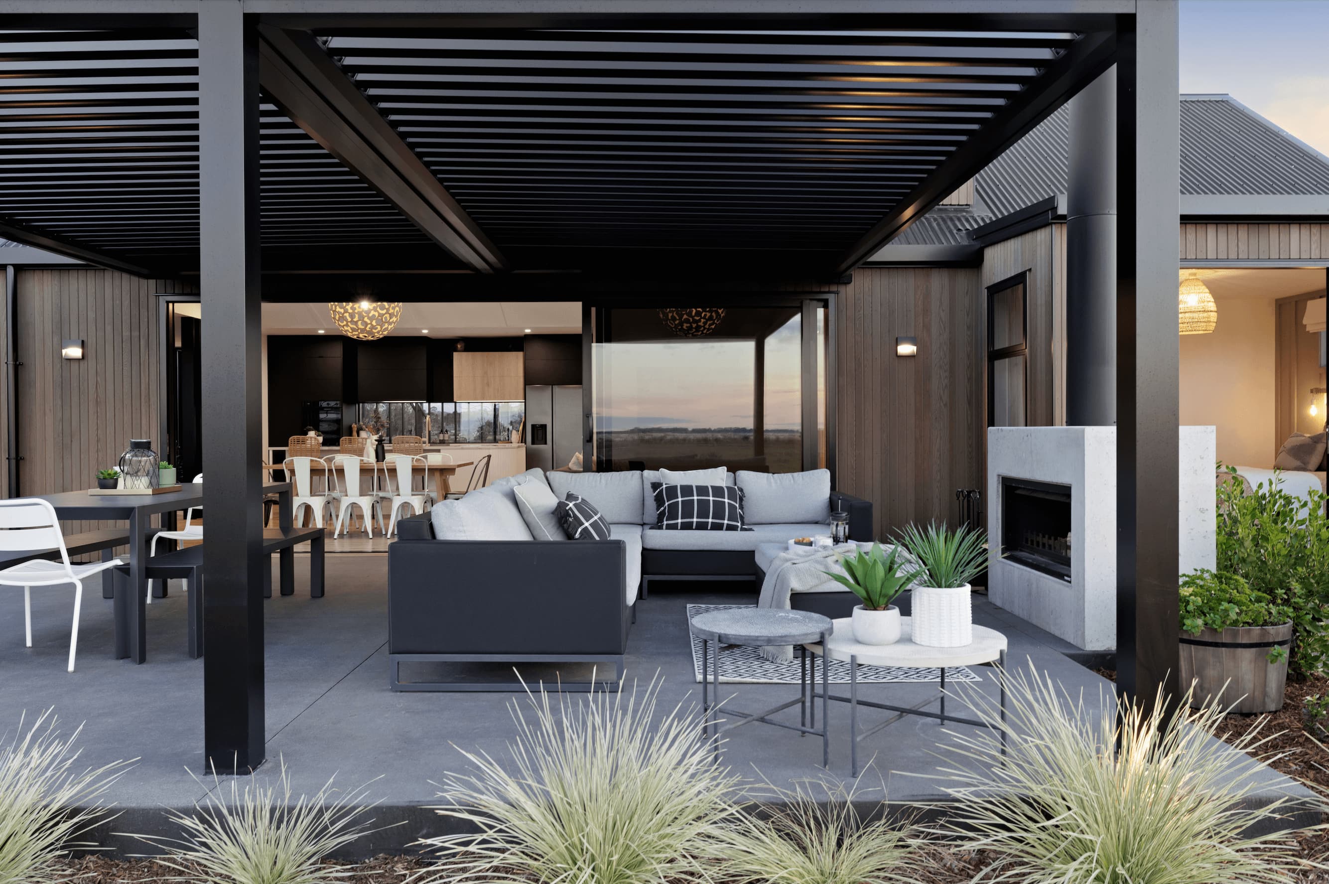 Outdoor fireplace ideas