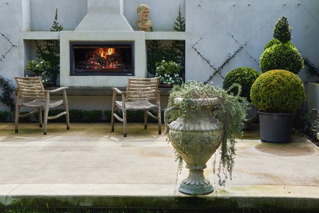 Create a stylish outdoor area with a Trendz outdoor fireplace