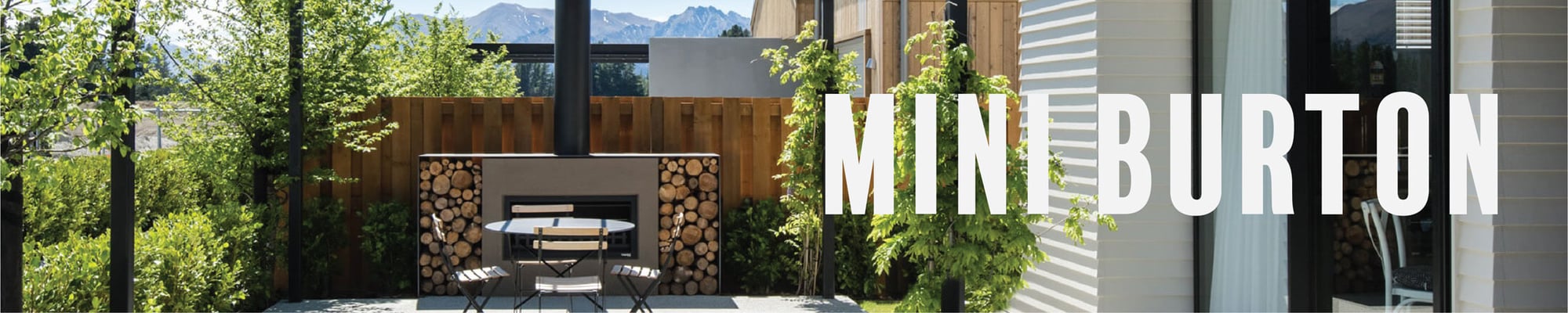 Mini Burton outdoor fireplace - perfect for outdoor heating Mini Burton outdoor fireplace - perfect for outdoor heating