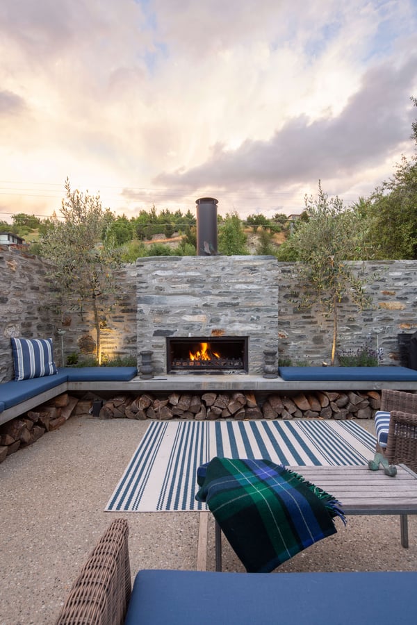 Outdoor Fireplaces Trendz Outdoors, Contemporary Outdoor Fireplace The Range