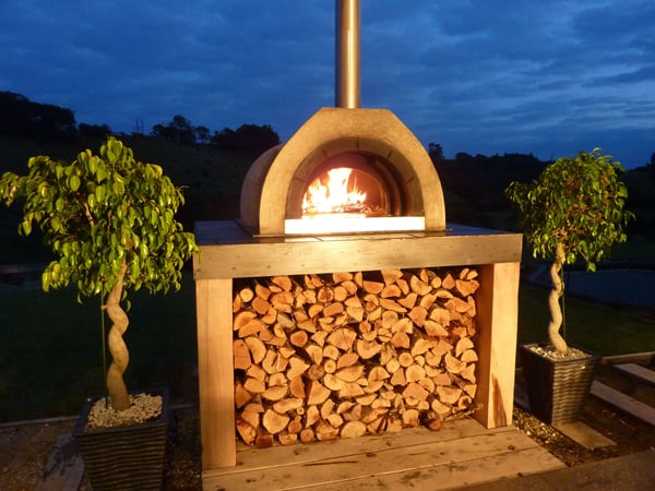 wood-fired pizza oven