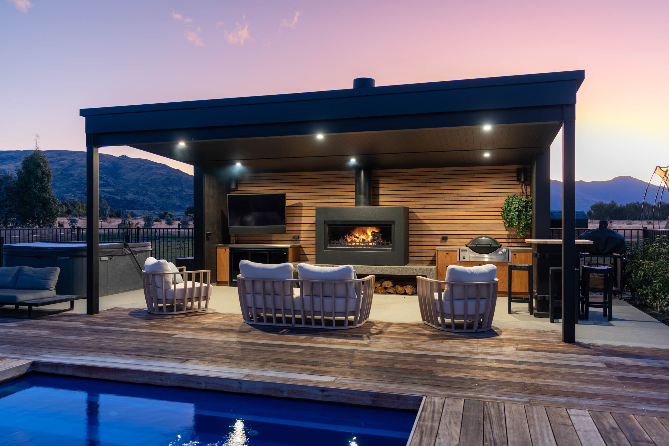 Outdoor fireplace design NZ