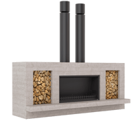 Twin Peak Fireplace