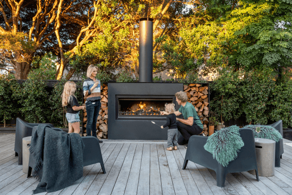 Outdoor fireplace cooking accessories