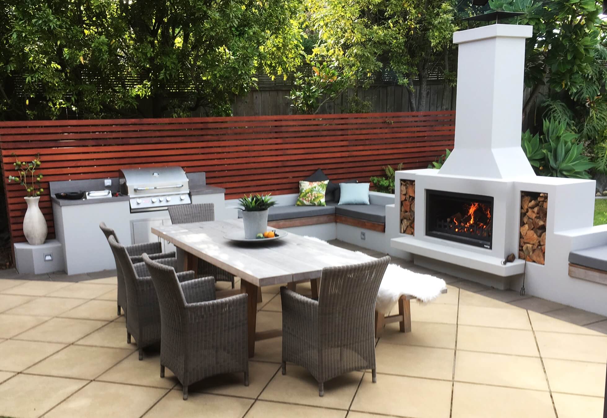 outdoor fireplace kits