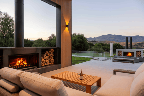Explore our statement outdoor fireplaces