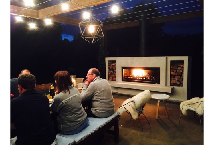 Outdoor entertaining area perfect for summer