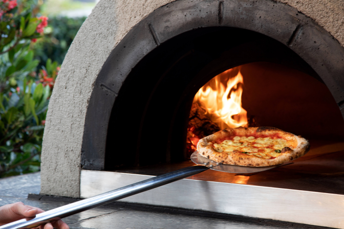 Wood-fired pizza oven