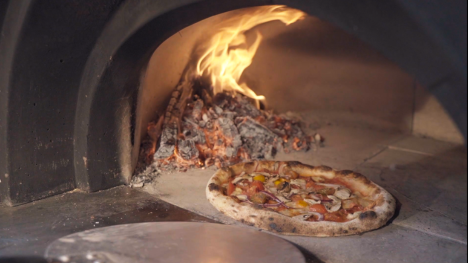 wood-fired pizza oven