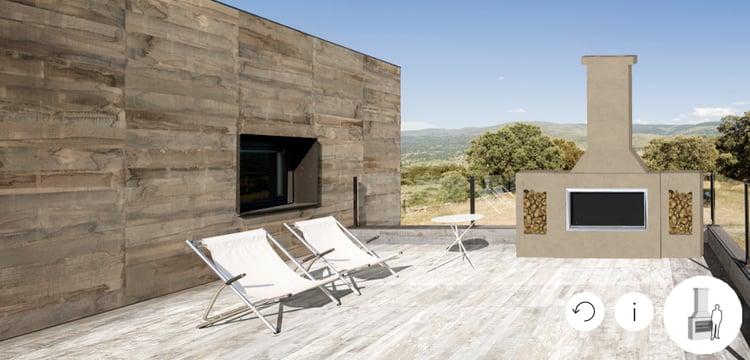 create your own outdoor entertaining area with our trendz fireplace configurator