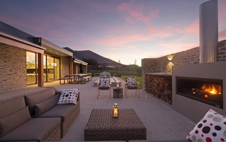 outdoor entertinaing with a trendz fireplace nz
