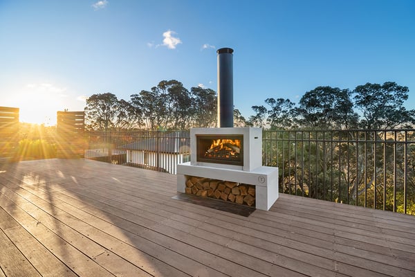 Spencer-fireplace-on-wooden-deck