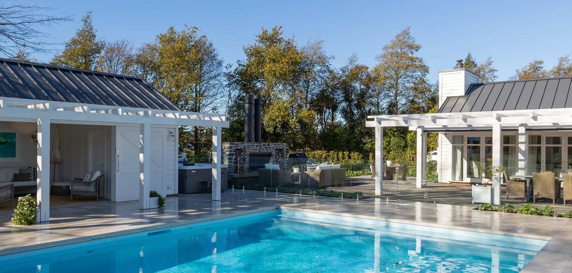 Trendz twin peak outdoor fireplace