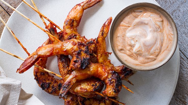 Tasty Barbecue Prawns recipes to cook on an outdoor fireplace