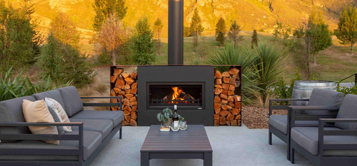 luxury outdoor fireplace nz