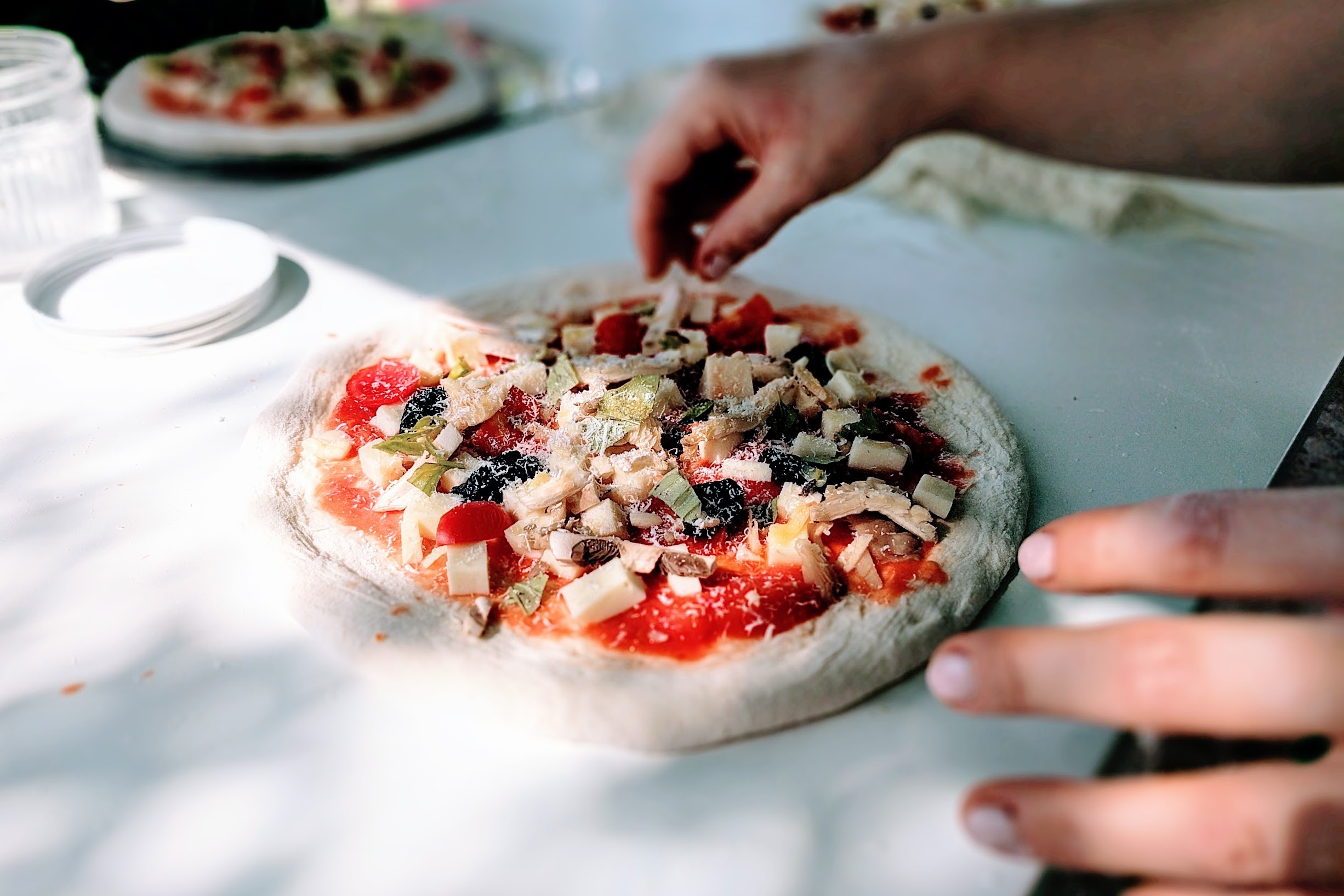 Landscape design ideas with a pizza oven