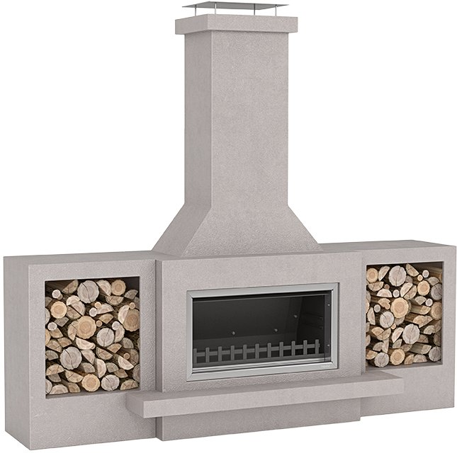 Optional upgrade to fireplace design