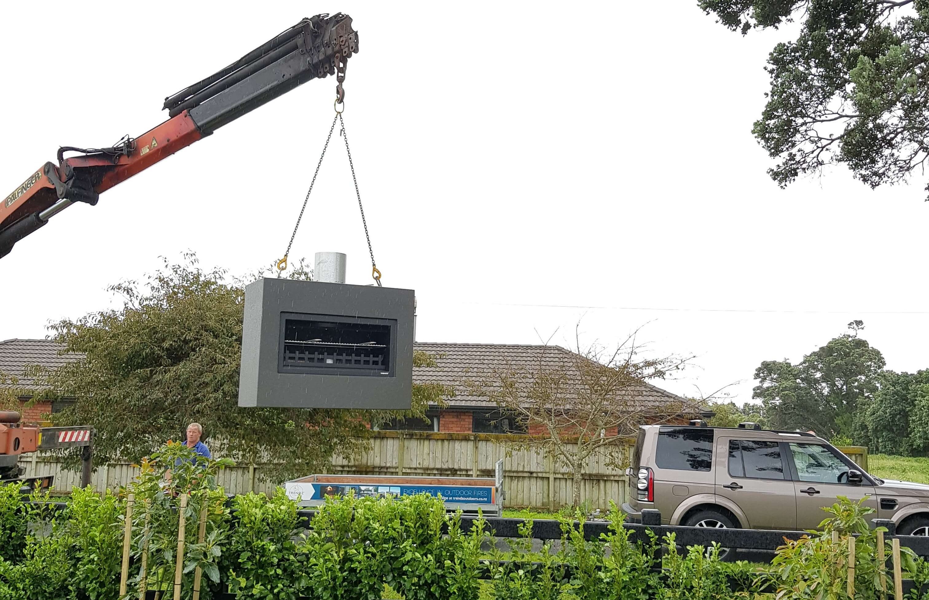 Fireplace installation