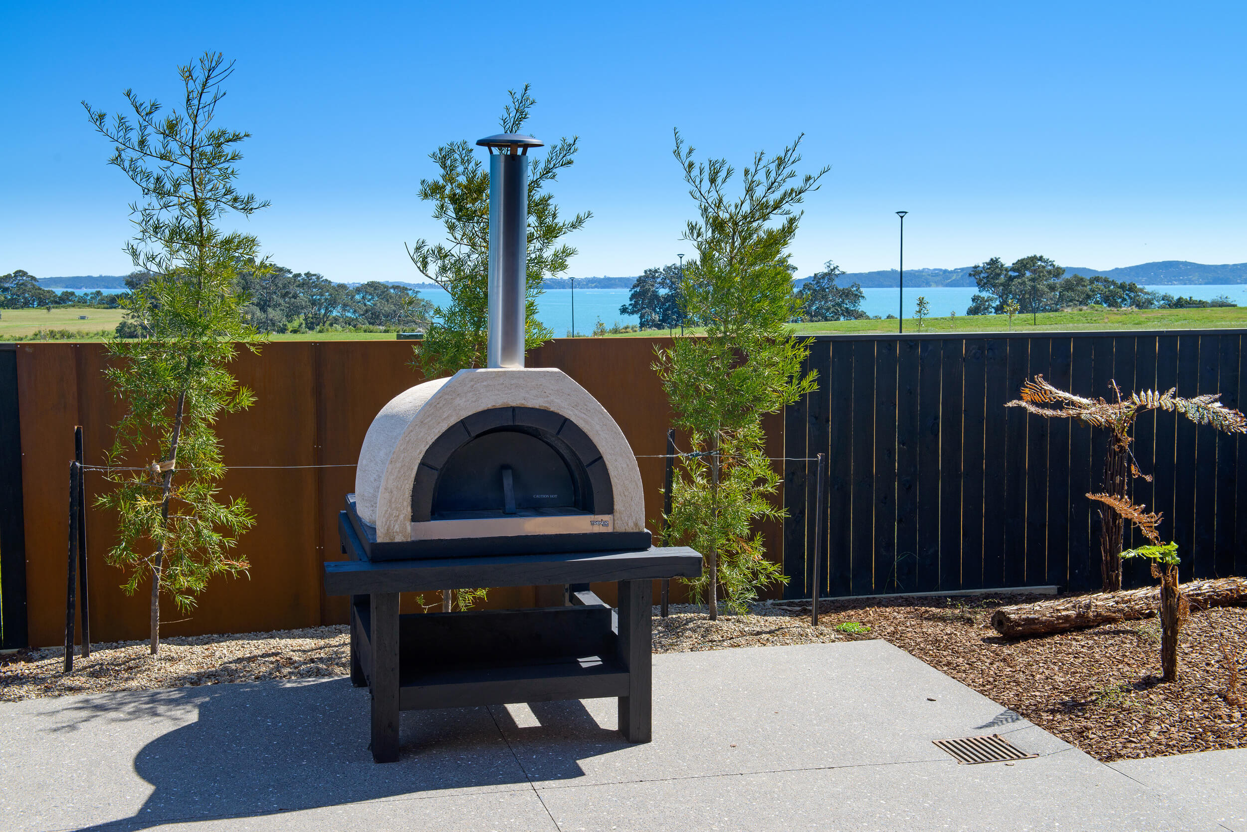 Wood-fired pizza oven