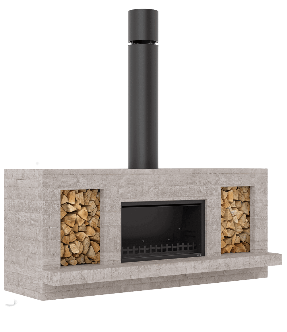 Trendz Outdoors fireplace - Single Peak