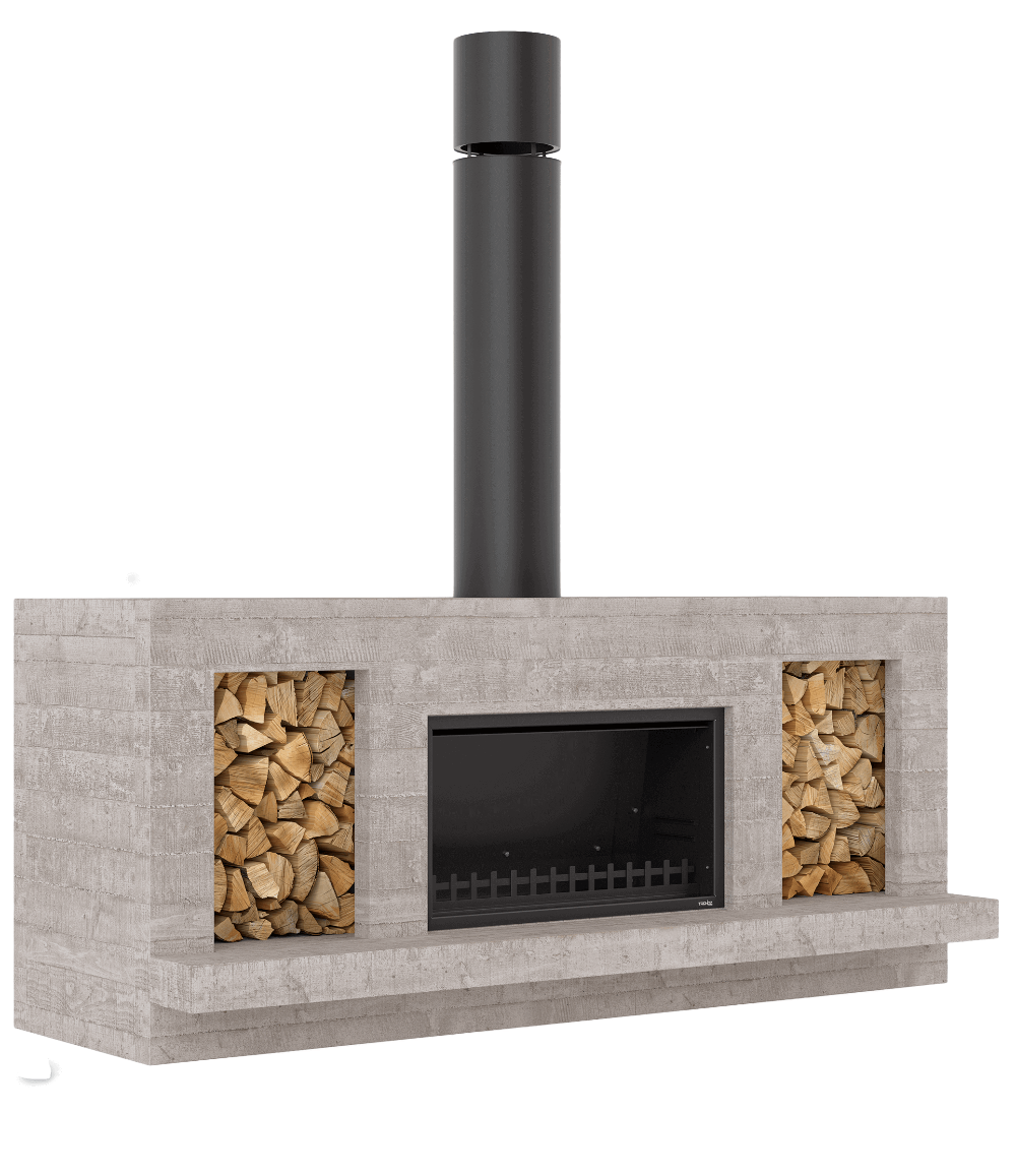 Trendz Outdoors fireplace - Single Peak