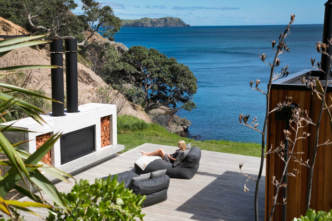 Large outdoor fireplace New Zealand