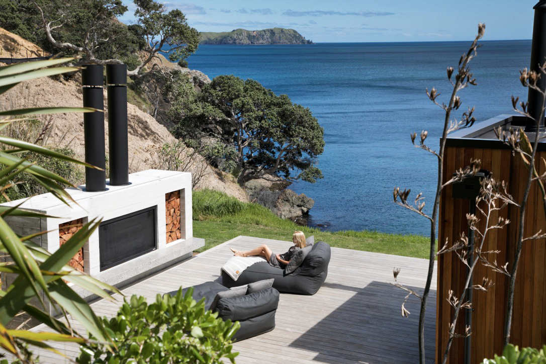 Large outdoor fireplace New Zealand