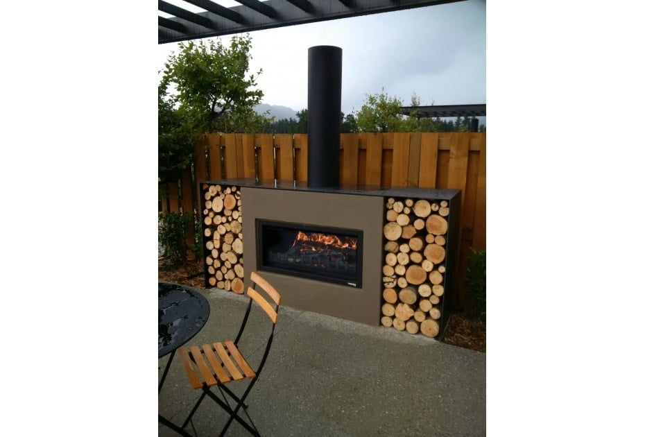 The Mini Burton Outdoor Fireplace By Trendz Outdoors