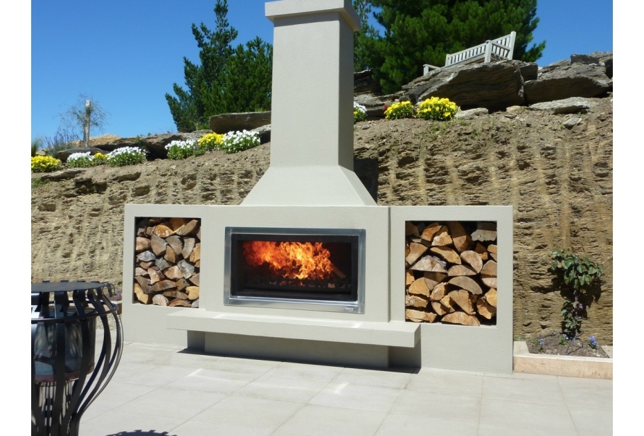 The Douglas Outdoor Fireplace Available From Trendz Outdoors