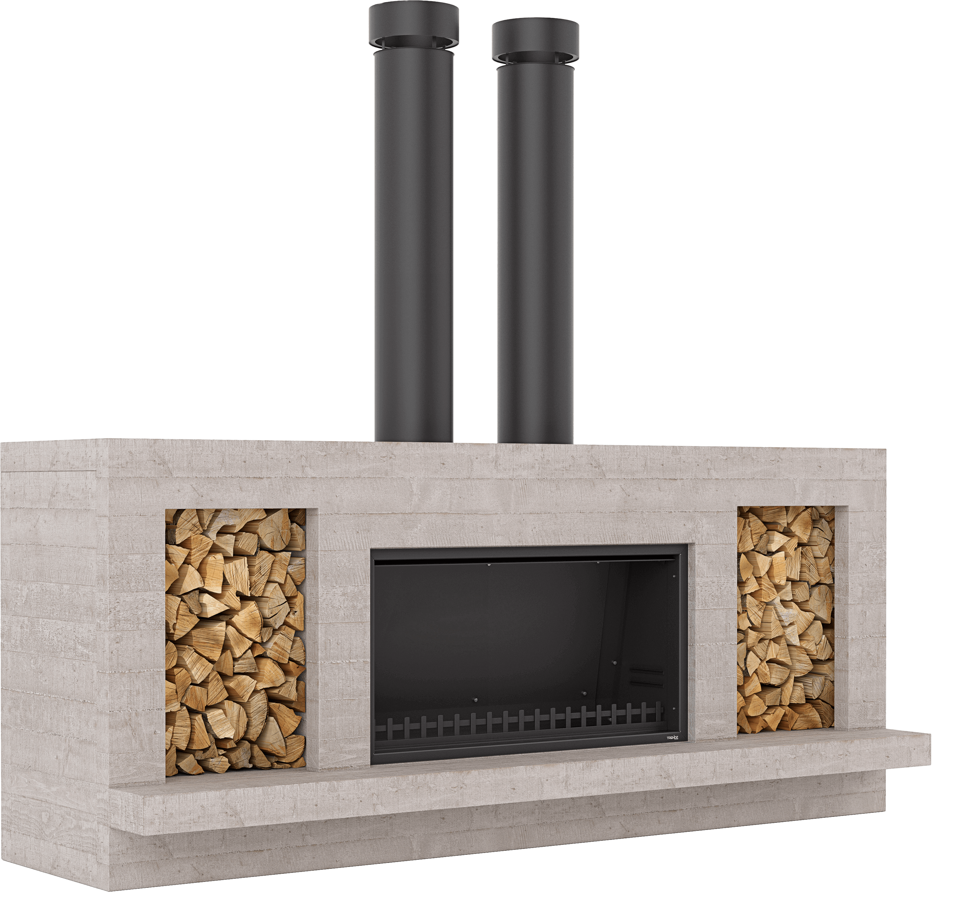 Twin Peak fireplace by Trendz Outdoors