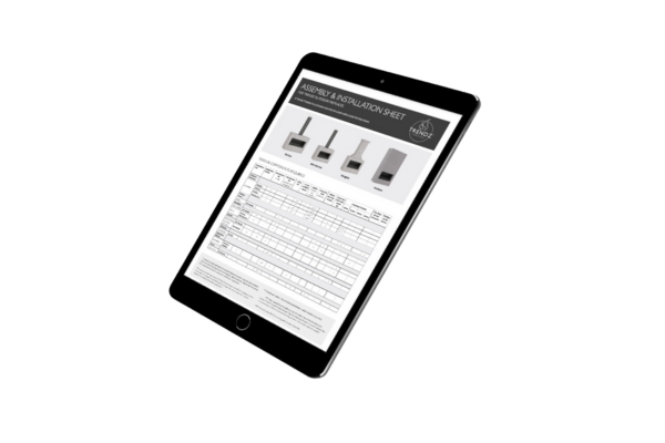 Assembly and installation sheet