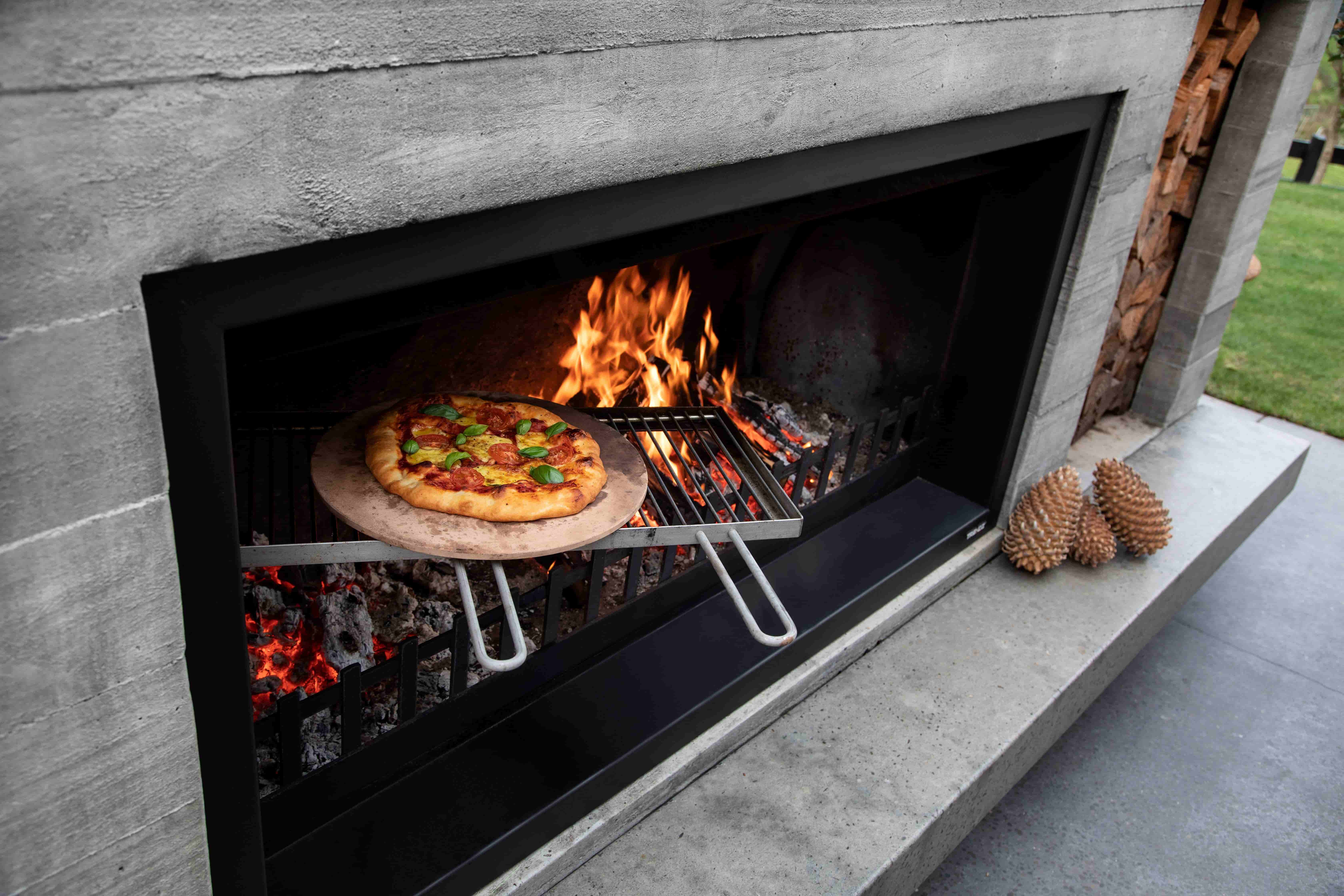 Cooking grill fireplace