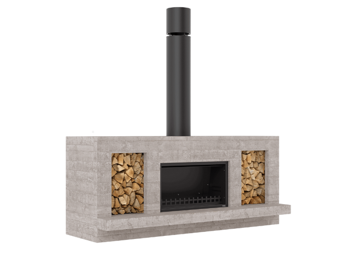 Single Peak outdoor fireplace NZ